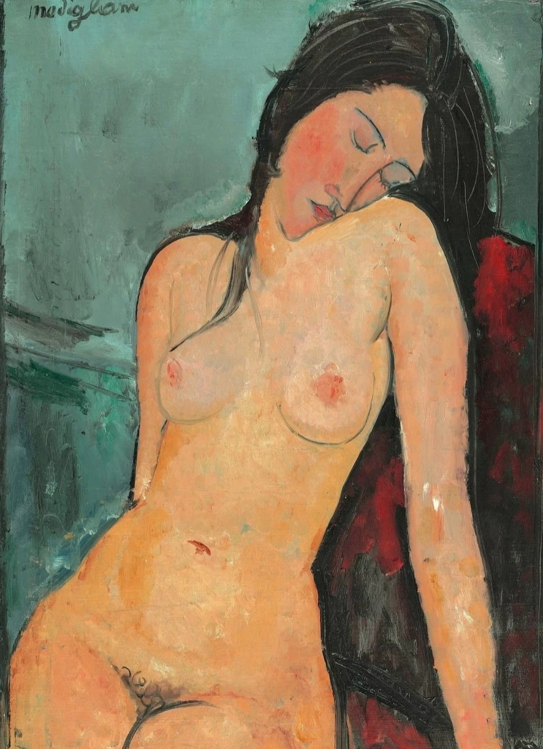 Amedeo Modigliani - Nudo seduto, Courtauld Gallery, Londra